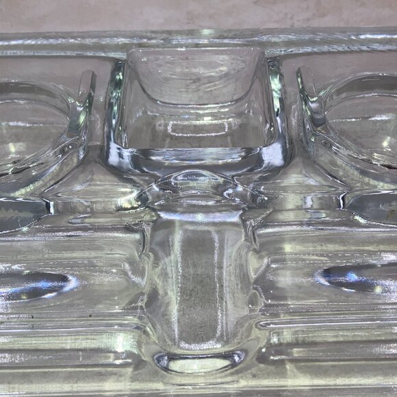 Antique Paragon Glass Inkwell & Pen Holder Manganese Glass Patent June 3, 1913 - Picture 5 of 9